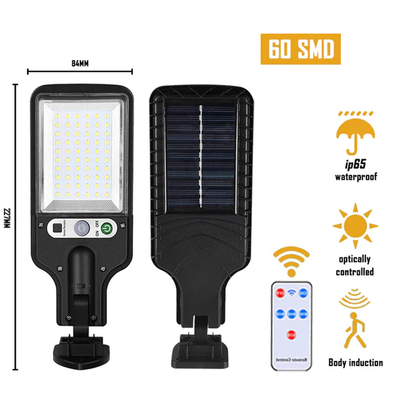 Solar LED Outdoor Wall Lamp - Waterproof with 3 Modes and PIR Motion Sensor for Garden, Patio, Porch, and Garage Lighting