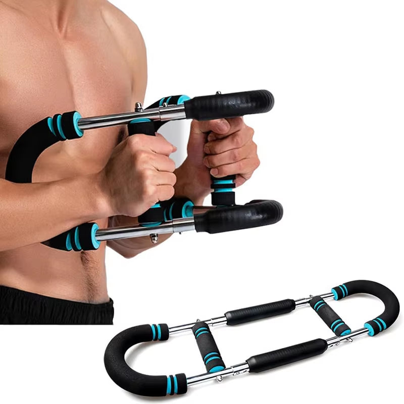 Adjustable Twister Arm Exerciser U-Shaped Wrist Strength Trainer Home Chest Expander for Shoulder Arm and Chest Exercise