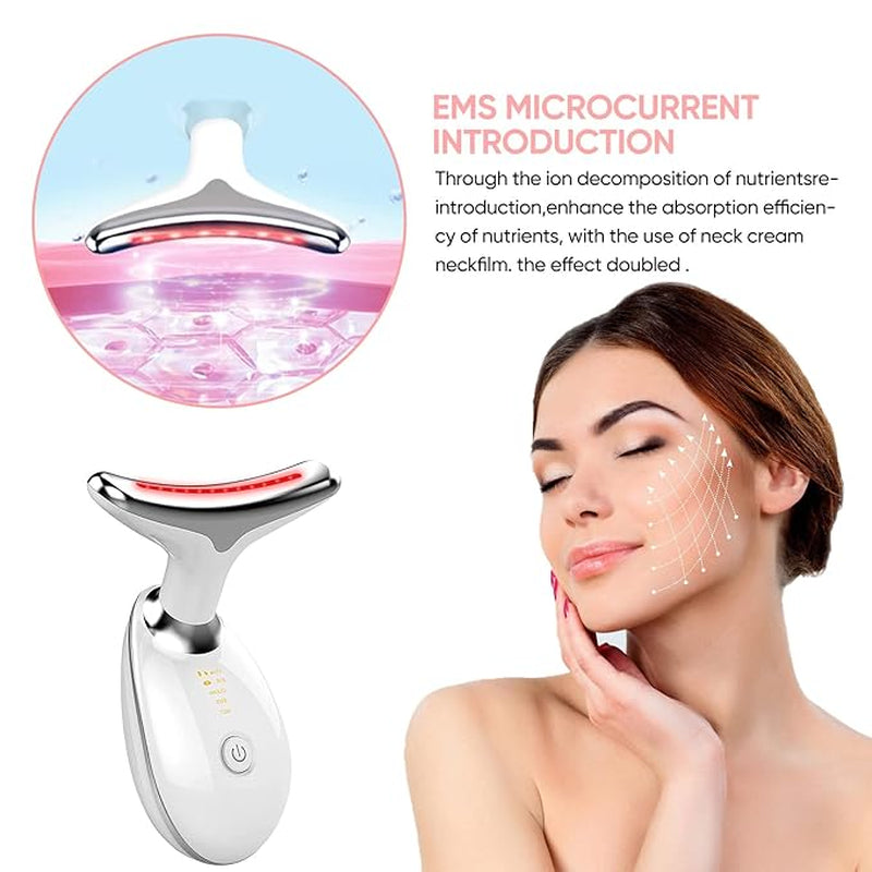 Professional Facial Massager for Skin Care | Double Chin Reduction | 7 Color Modes | Face Sculpting Device | Thermal, Vibration, Microcurrent Technology | USPS/UPS Tracking (US Shipping Only)