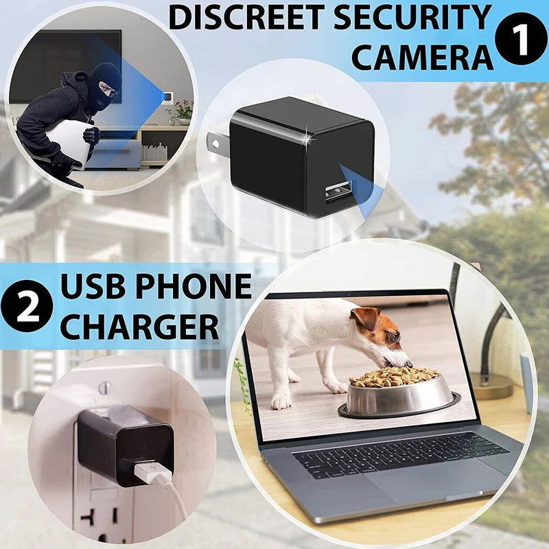 Full HD 1080P Mini Hidden Camera for Home Security with Night Vision and Audio Recording