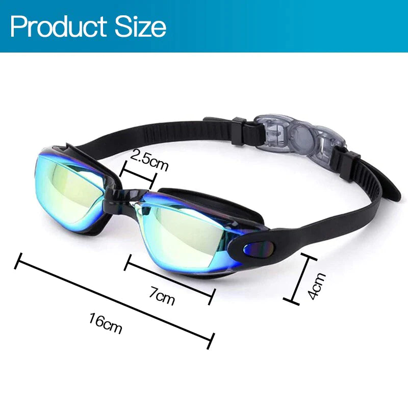Professional UV-Protection Anti-Fog Swimming Goggles for Adults and Children