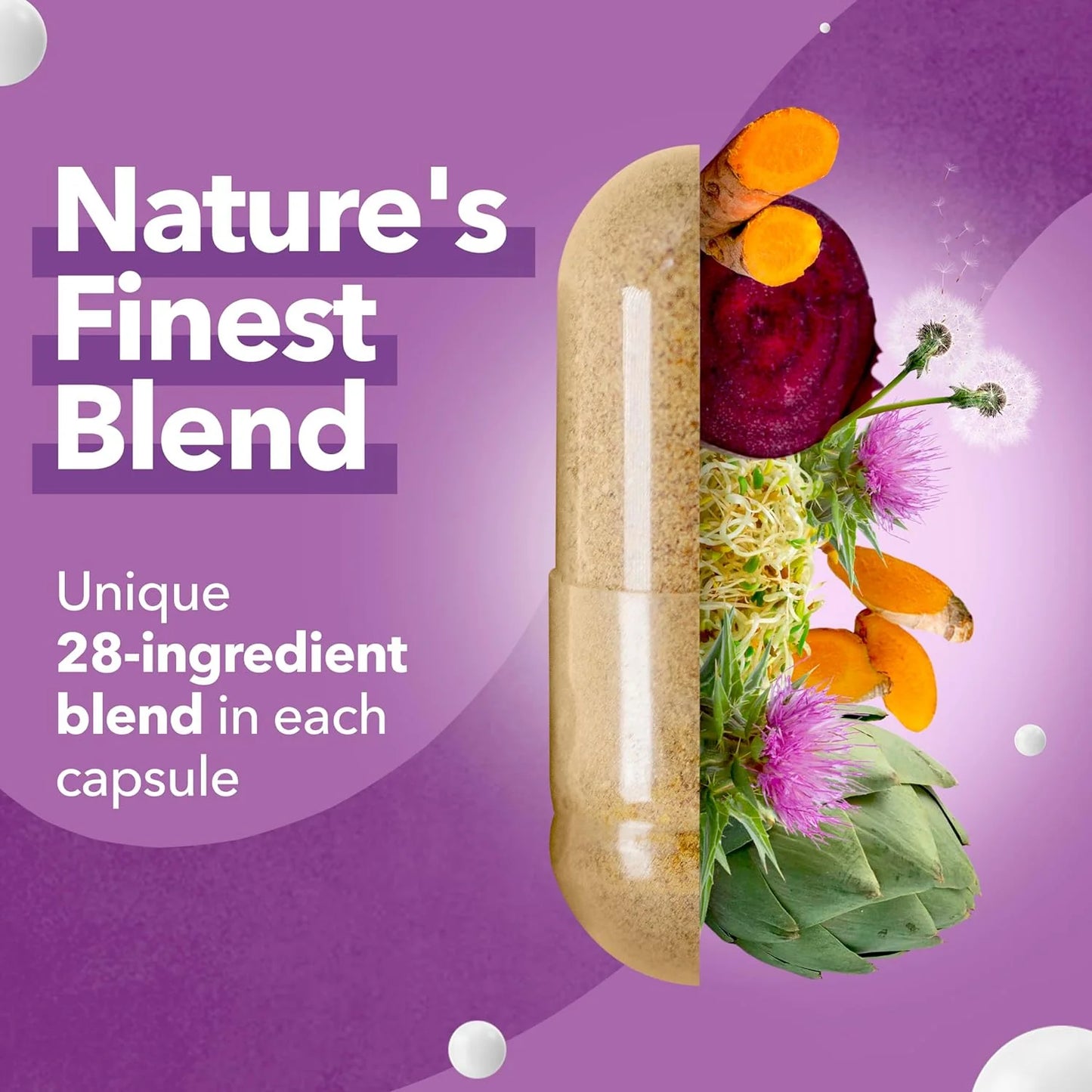 Liver Health Supplement - Advanced Detox Formula with Milk Thistle, Artichoke Extract, Dandelion, and Apple Cider Vinegar