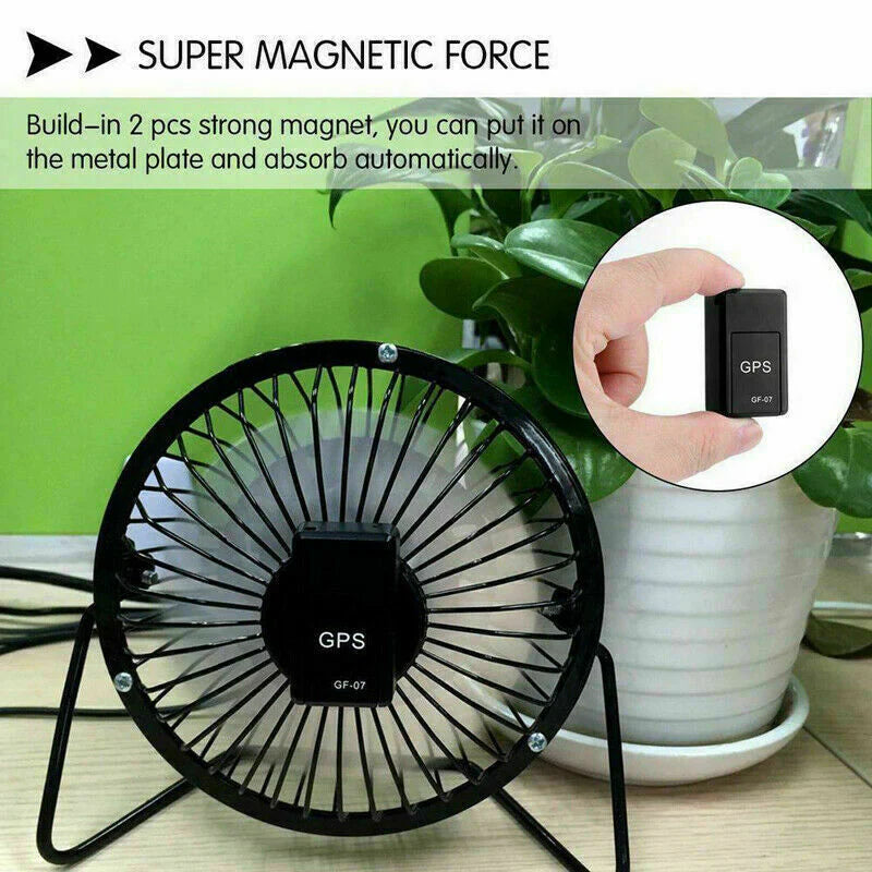 GF07 Mini Magnetic GPS Tracker - Real-Time Vehicle Locator for Cars and Trucks (GSM/GPRS, USA)