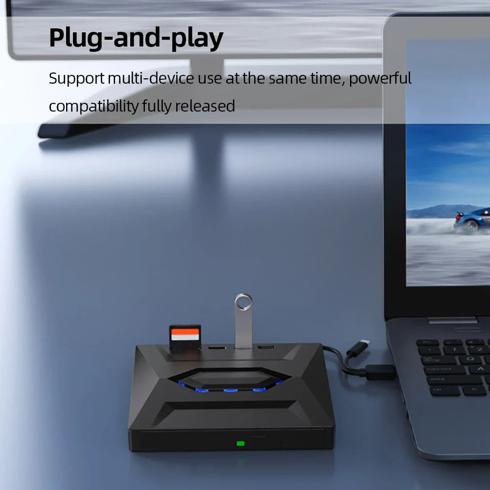 External USB 3.0 CD/DVD Writer and Player for Windows 11/10 PC and Laptop