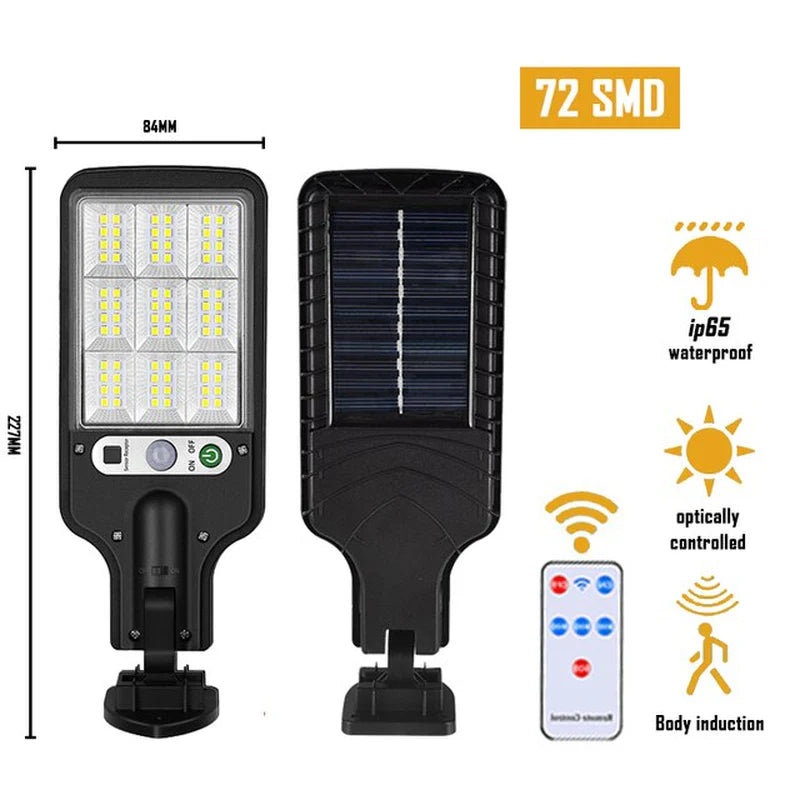 Solar LED Outdoor Wall Lamp - Waterproof with 3 Modes and PIR Motion Sensor for Garden, Patio, Porch, and Garage Lighting