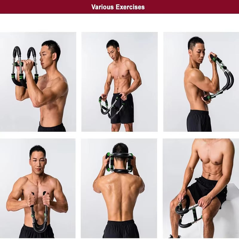 Adjustable Twister Arm Exerciser U-Shaped Wrist Strength Trainer Home Chest Expander for Shoulder Arm and Chest Exercise