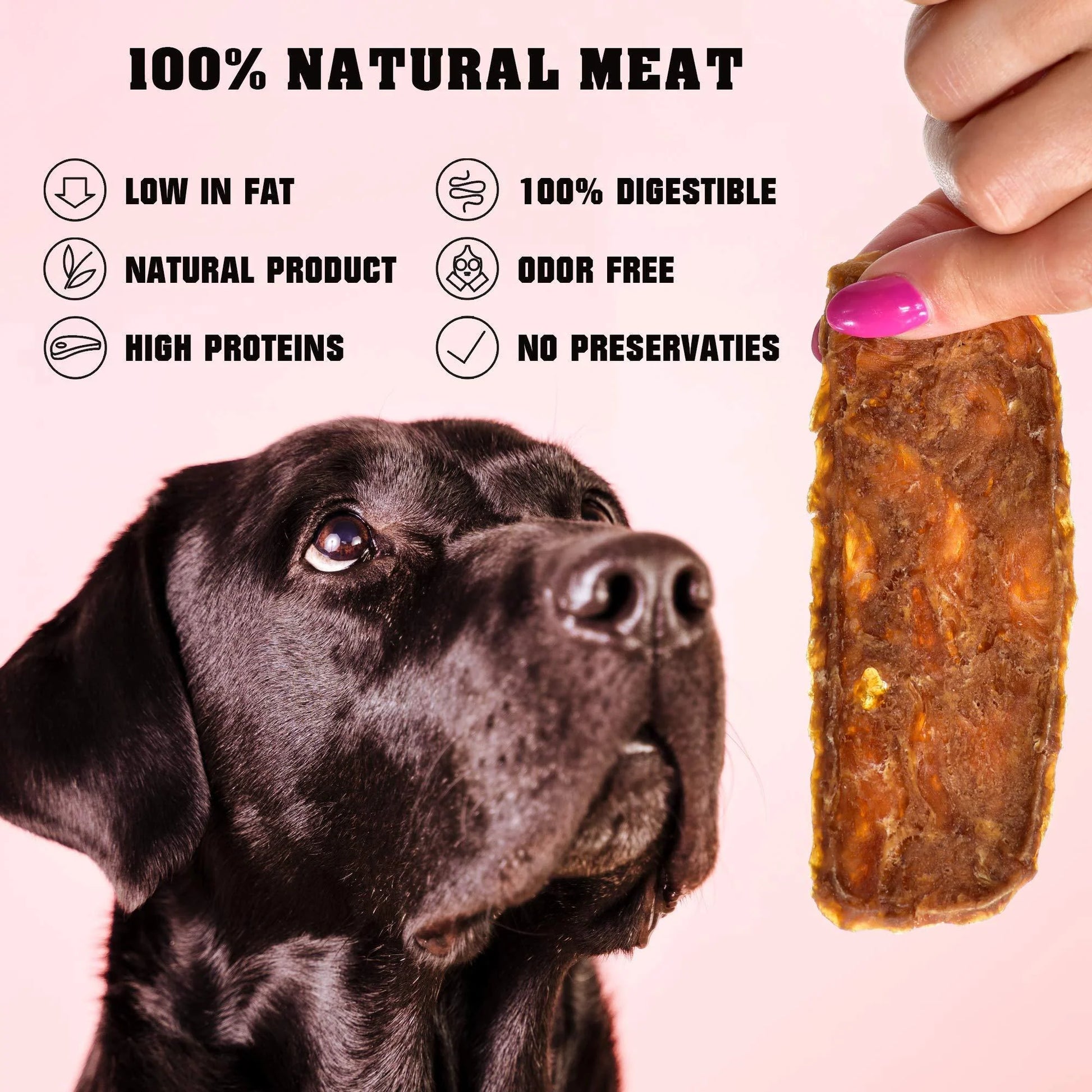 Human-Grade Grain-Free Chicken Jerky Dog Treats - 1.5 lb Dried Strips