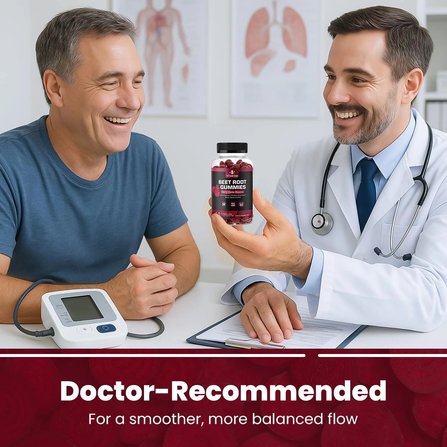 Vitamized Beetroot Gummies 1000mg - Nitric Oxide Support Supplement