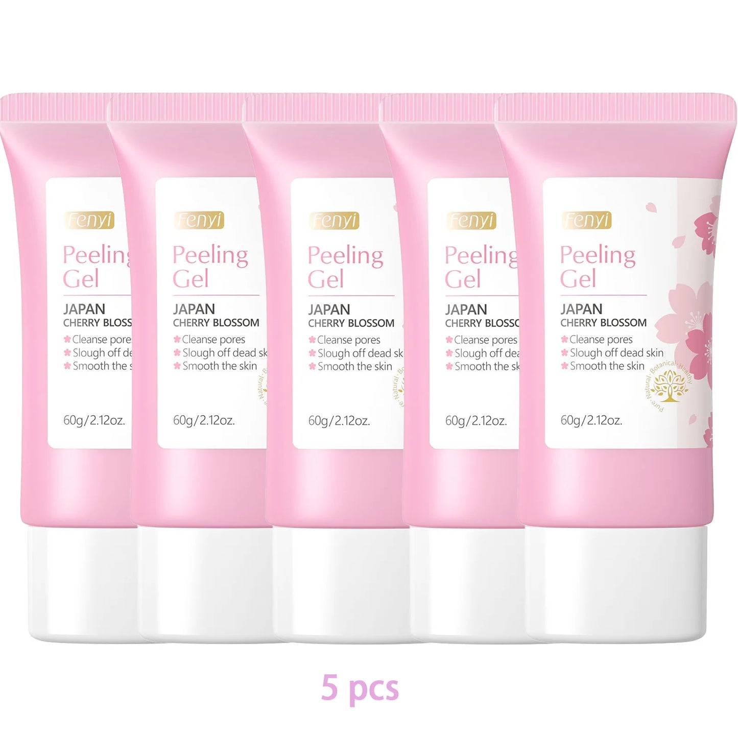 Sakura Deep Cleansing Exfoliating Gel for Skin Whitening and Moisturization - 60g Facial Scrub