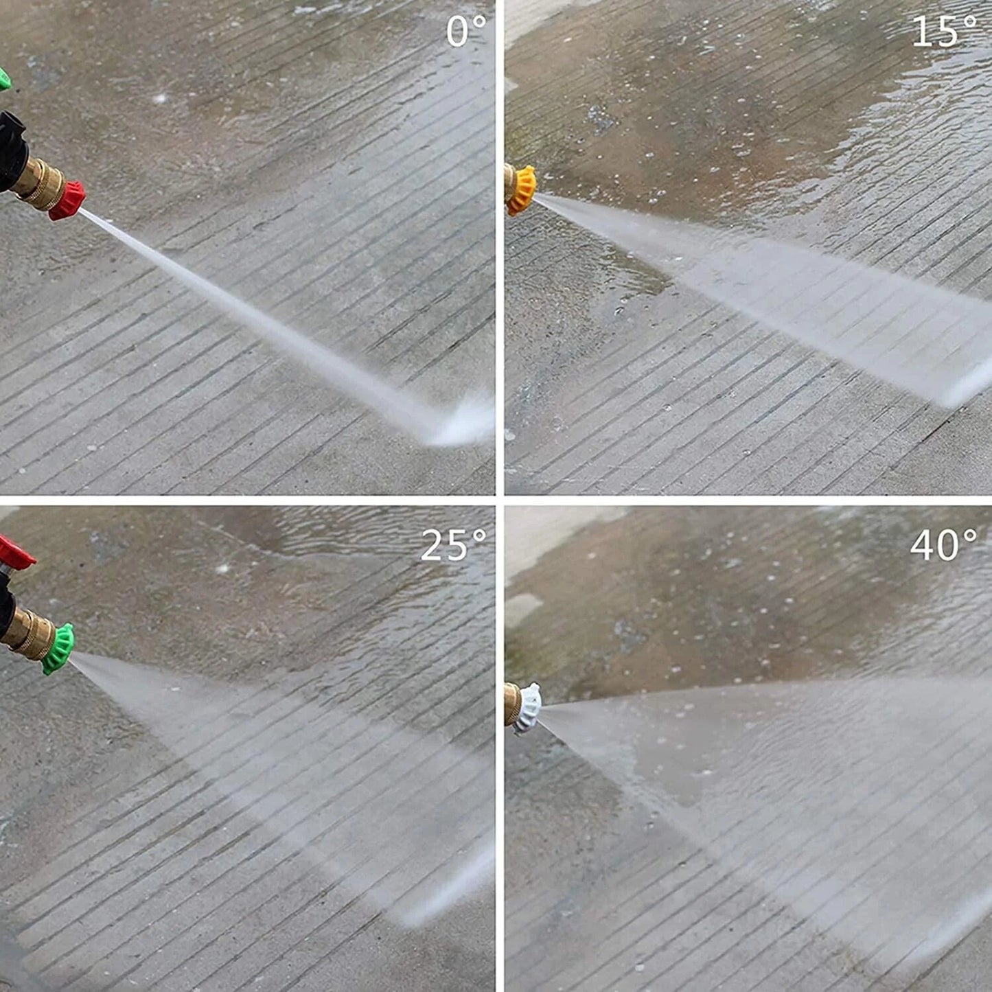 1/4" High Pressure Washer Gun - 4000 PSI Foam Spray Wand with Nozzle for Car Washing