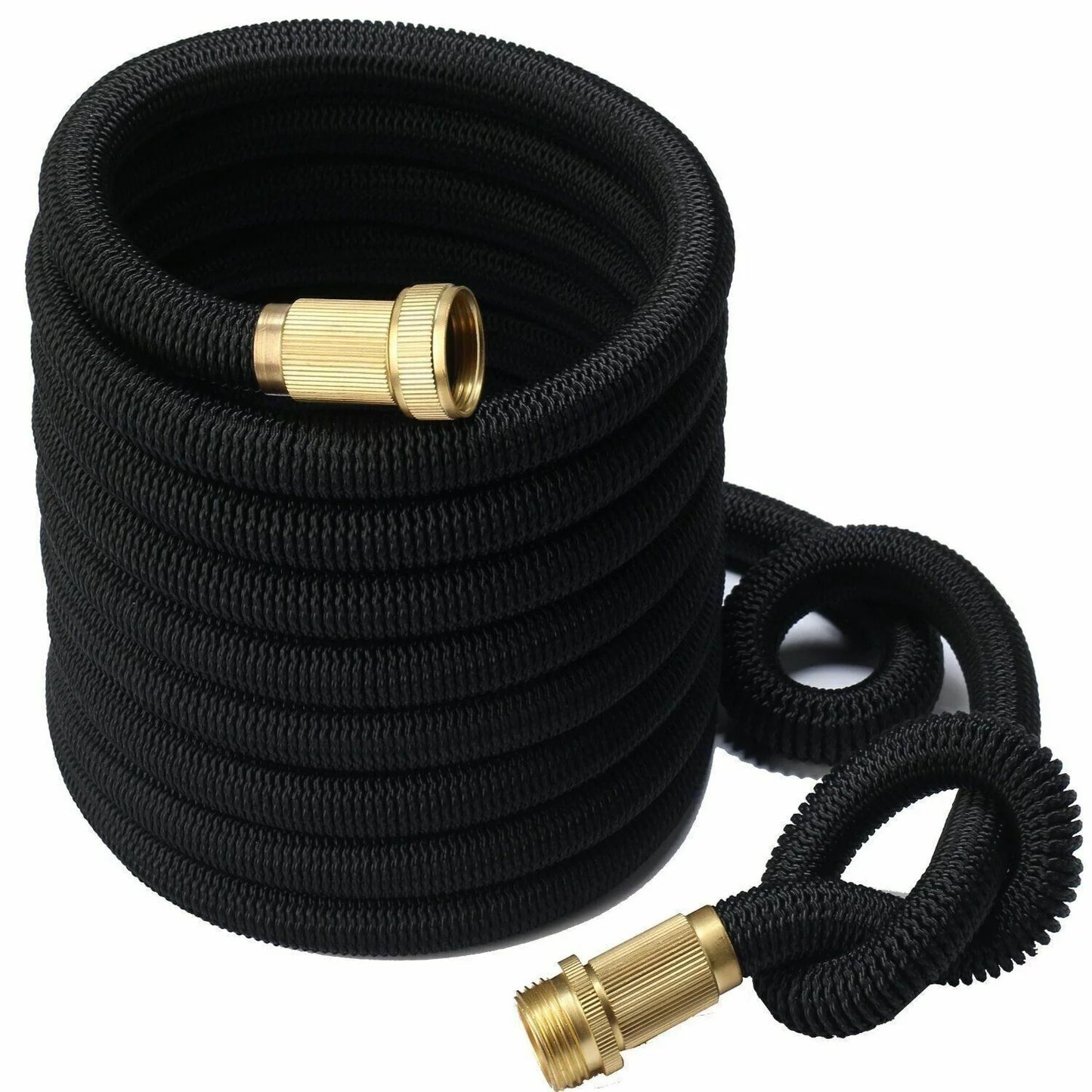 Deluxe Expandable Flexible Garden Hose - 25, 50, 75, 100FT - 4X Stronger Durability