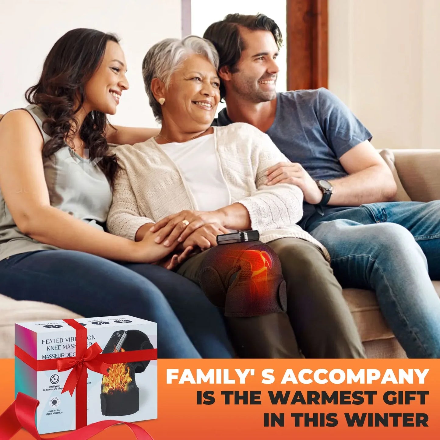 Electric Heated Vibration Knee Massage Physiotherapy Pad - 3-in-1 Massager for Shoulder and Elbow Pain Relief with Hot Compress Function