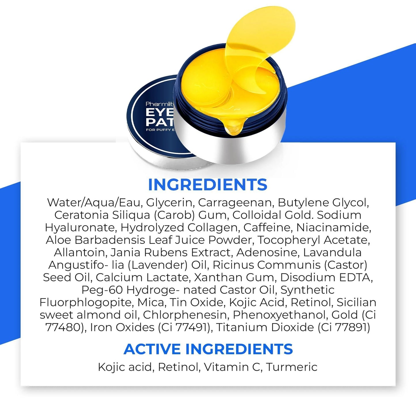 Under Eye Patches for Reducing Puffiness and Dark Circles - 30 Pairs Anti-Aging Eye Masks