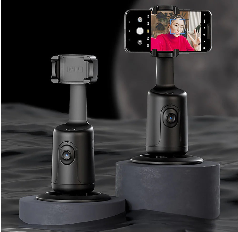360° Auto Face Tracking AI Gimbal Stabilizer for Smartphones - Professional Video Vlogging and Live Streaming Tripod