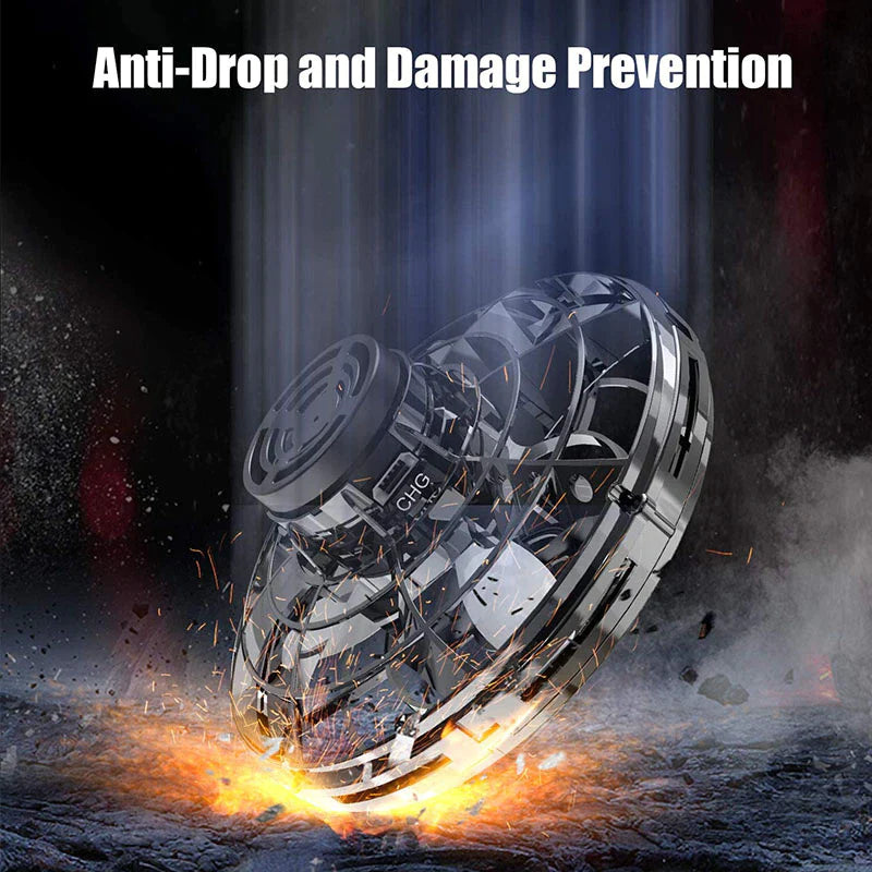 LED Flying Fidget Spinner Drone Ball - Stress Relief and Focus Toy for All Ages