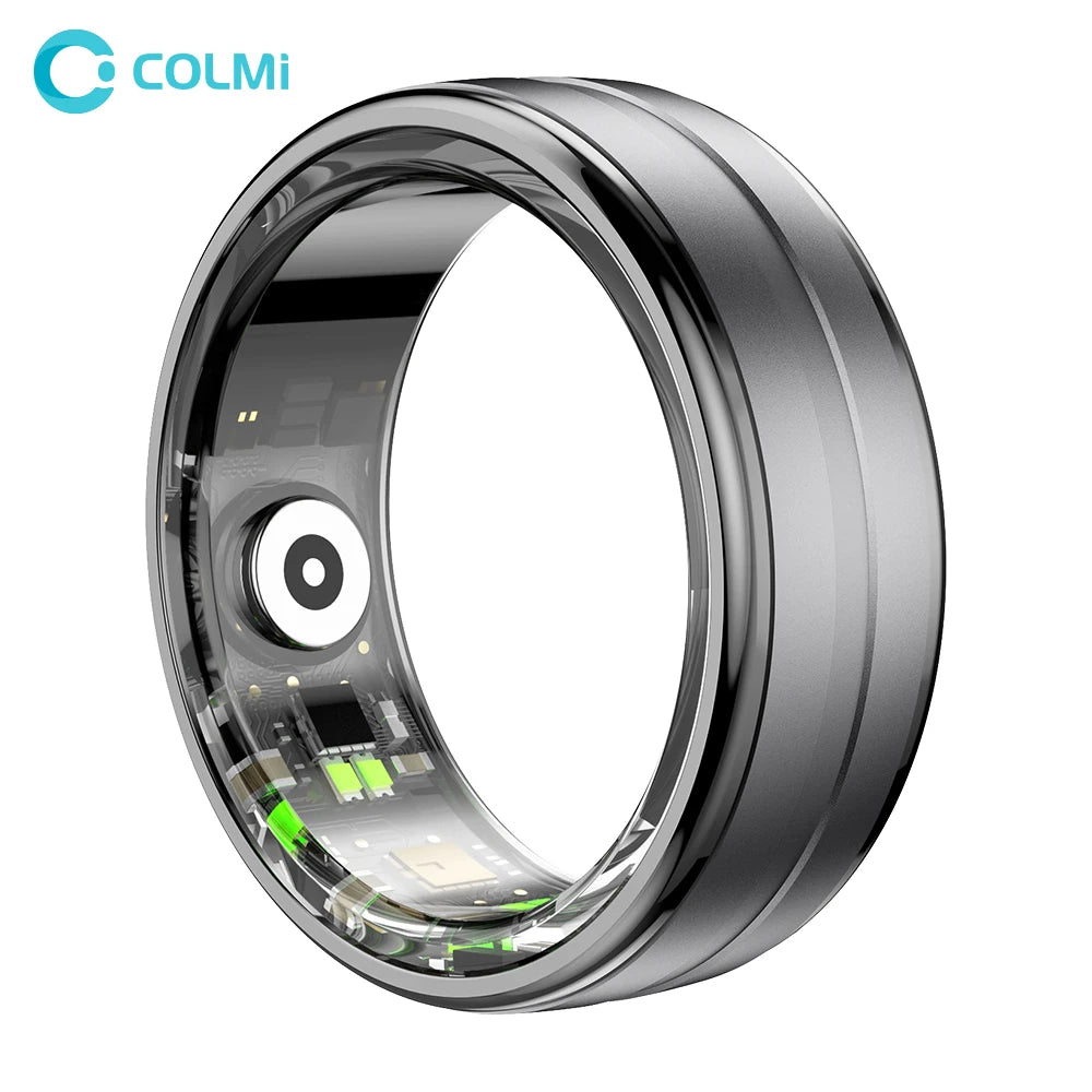 R06 Smart Ring for Men and Women - Heart Rate and Blood Oxygen Monitoring, IP68 & 5ATM Waterproof, Multi-Sport Mode