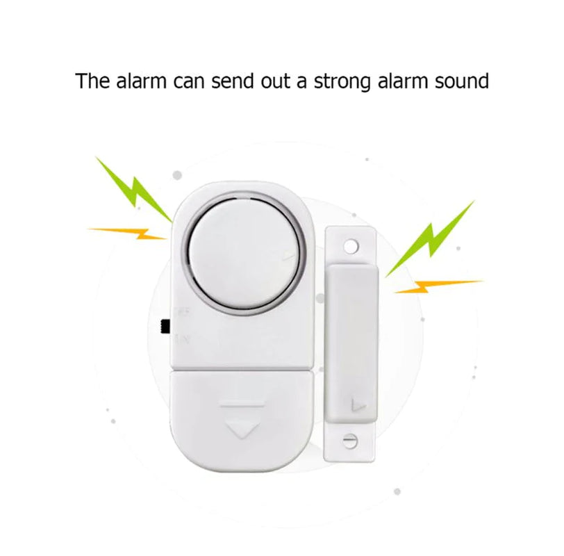 6-Piece Wireless Home Window and Door Burglar Security Alarm System with Magnetic Sensors
