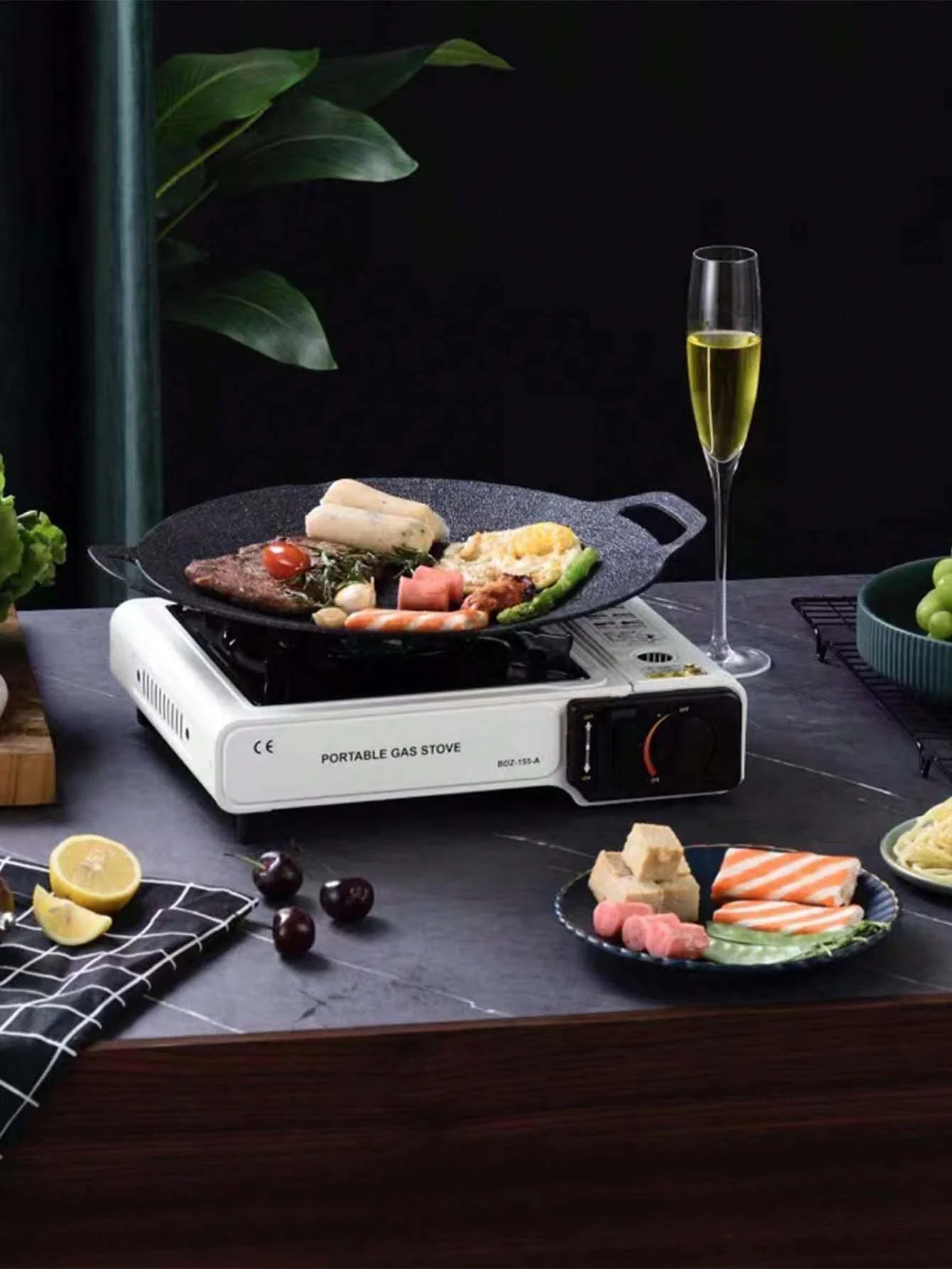 Portable Mini Cassette Gas Stove for Outdoor Camping and Barbecue Cooking