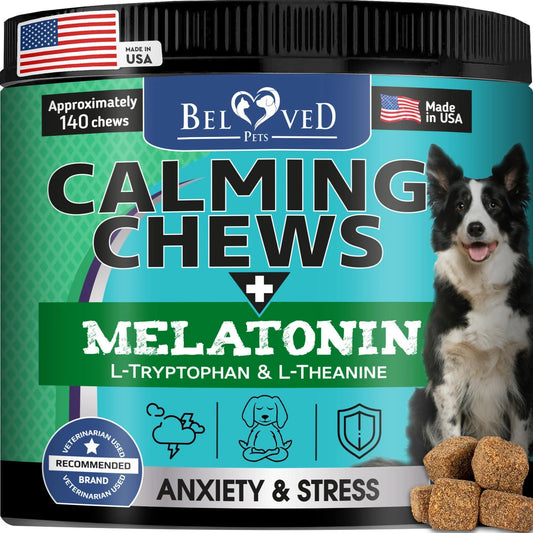 Hemp-Based Calming Chews for Dogs - Natural Treats for Puppy Separation Anxiety Relief