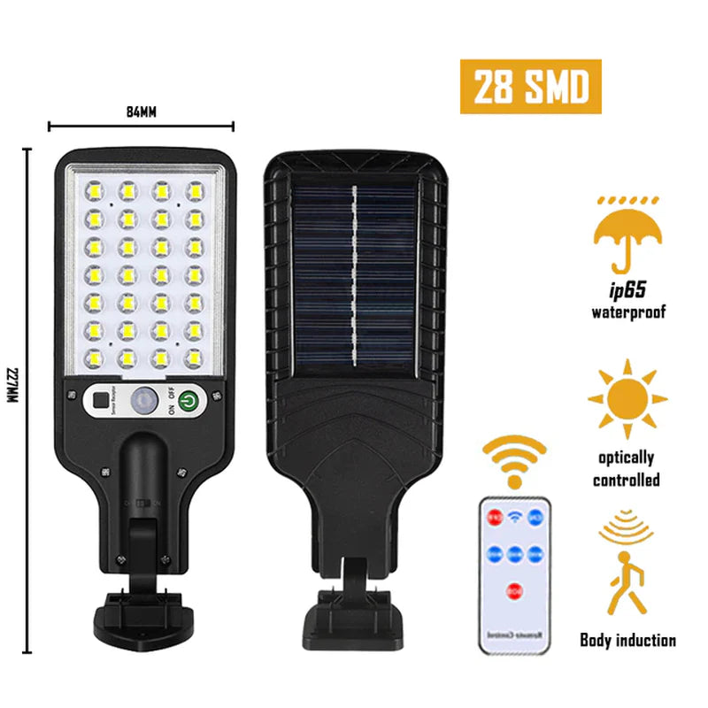 Solar LED Outdoor Wall Lamp - Waterproof with 3 Modes and PIR Motion Sensor for Garden, Patio, Porch, and Garage Lighting