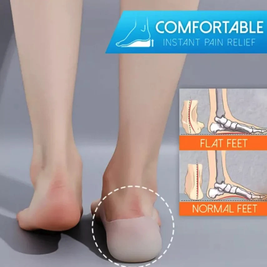 Invisible Height-Enhancing Silicone Insoles with Concealed Footbed Design - USA