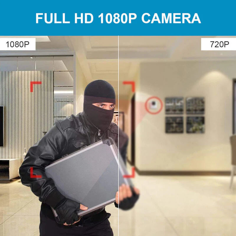 Full HD 1080P Mini Hidden Camera for Home Security with Night Vision and Audio Recording