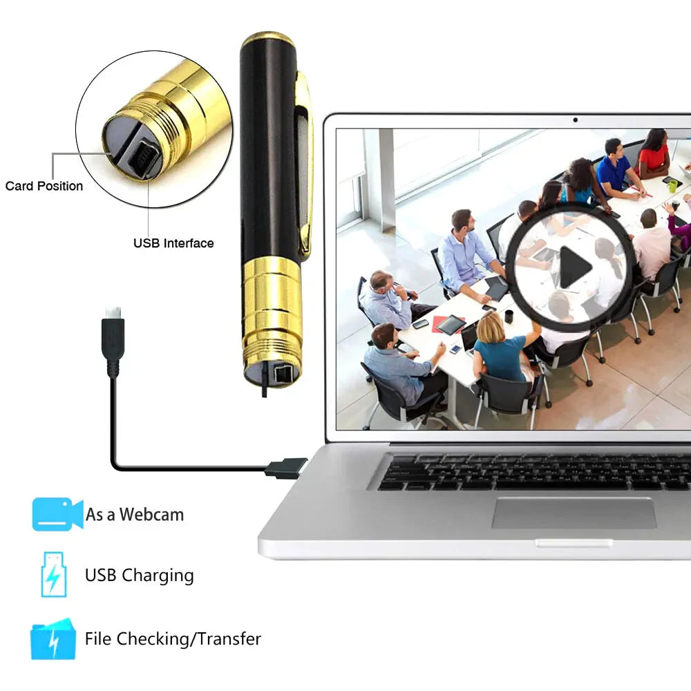 Mini Hidden Pen Camera with 1080P HD Audio Video Recording - Portable Security DVR USA