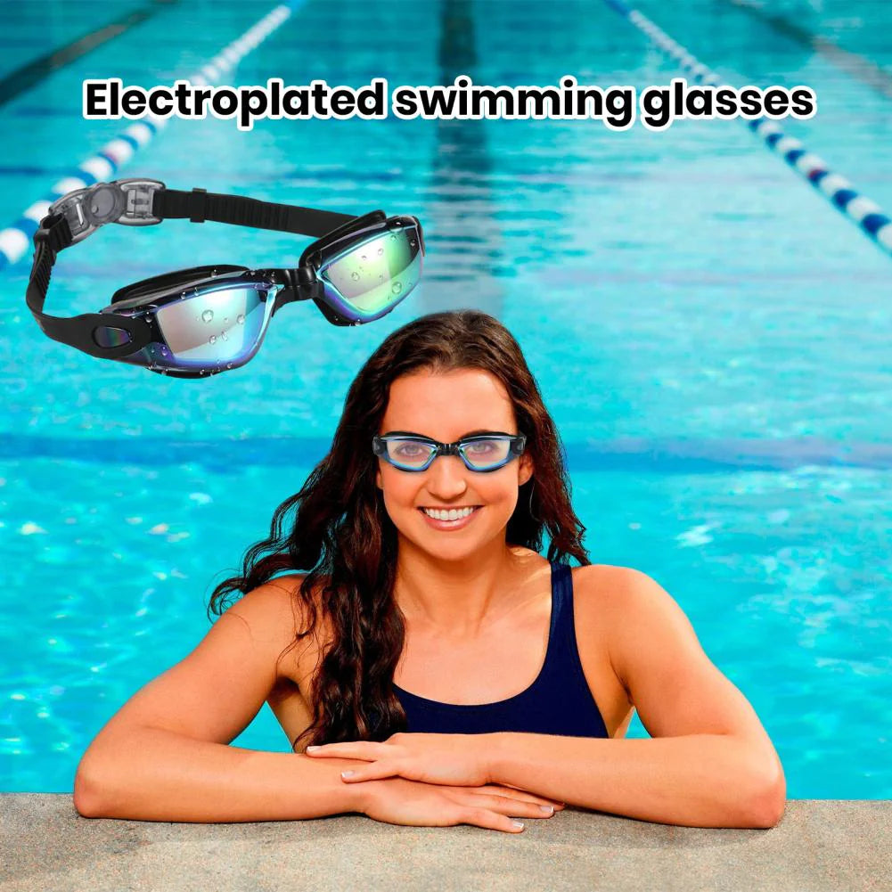 Professional UV-Protection Anti-Fog Swimming Goggles for Adults and Children