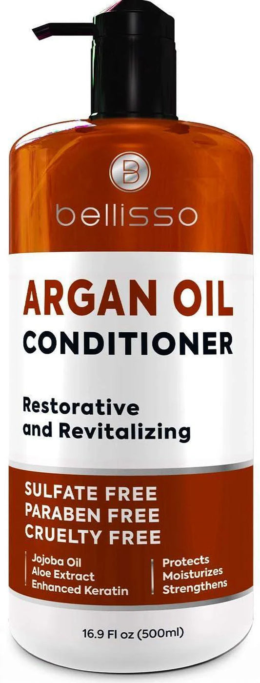 Sulfate-Free Argan Oil Conditioner with No Parabens, Enriched with Moroccan Botanicals