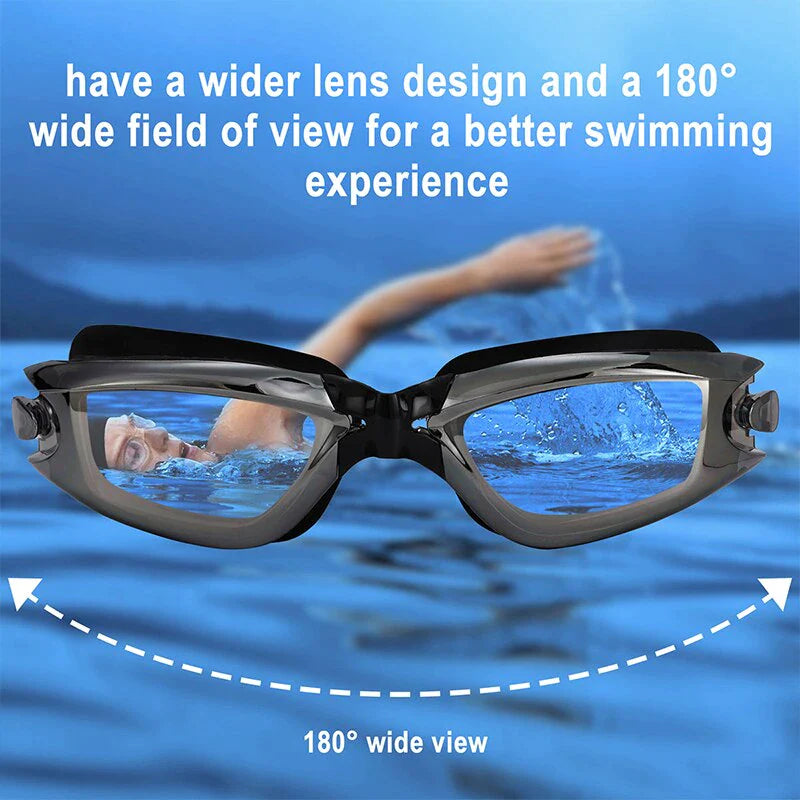 Professional UV-Protection Anti-Fog Swimming Goggles for Adults and Children