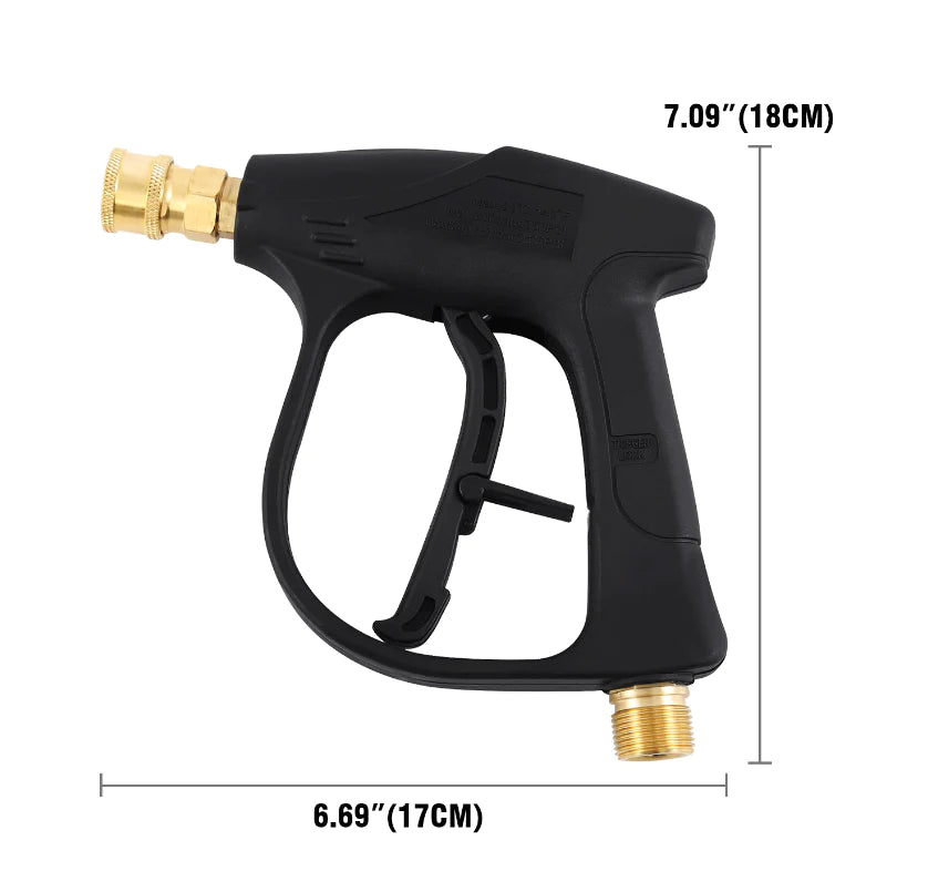 1/4" High Pressure Washer Gun - 4000 PSI Foam Spray Wand with Nozzle for Car Washing