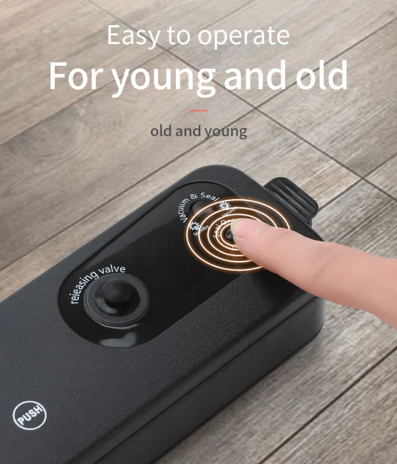 Automatic Vacuum Sealer for Food Preservation with Seal Bags