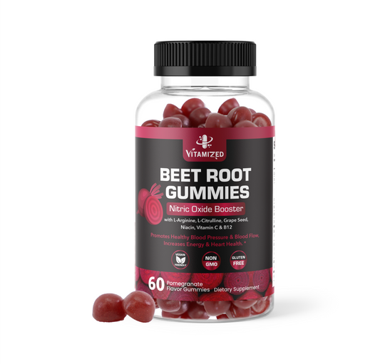 Vitamized Beetroot Gummies 1000mg - Nitric Oxide Support Supplement