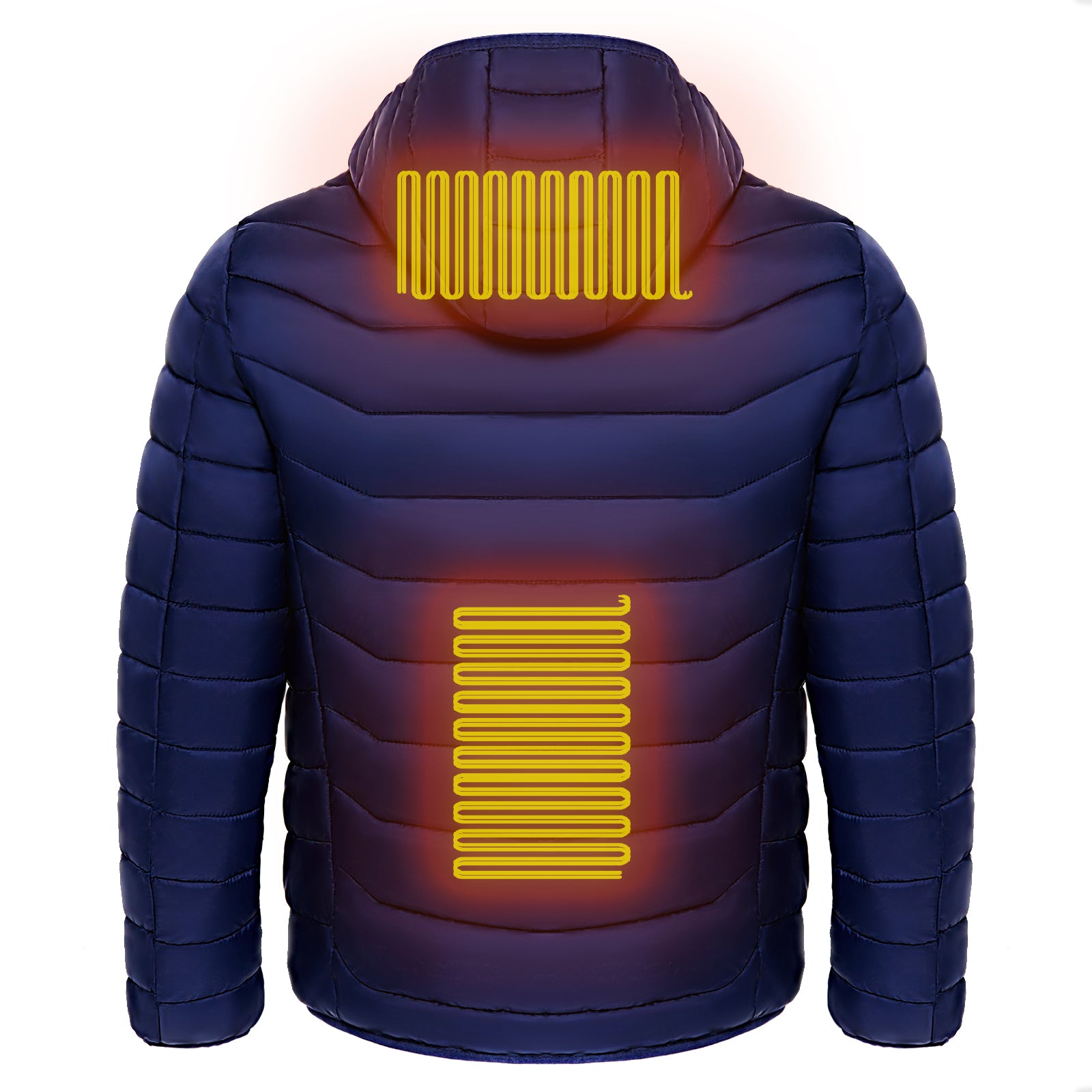 Stay Warm on the Slopes with Our Men's Heated Puffer Jacket - Insulated, Hooded, and Ready for Adventure!