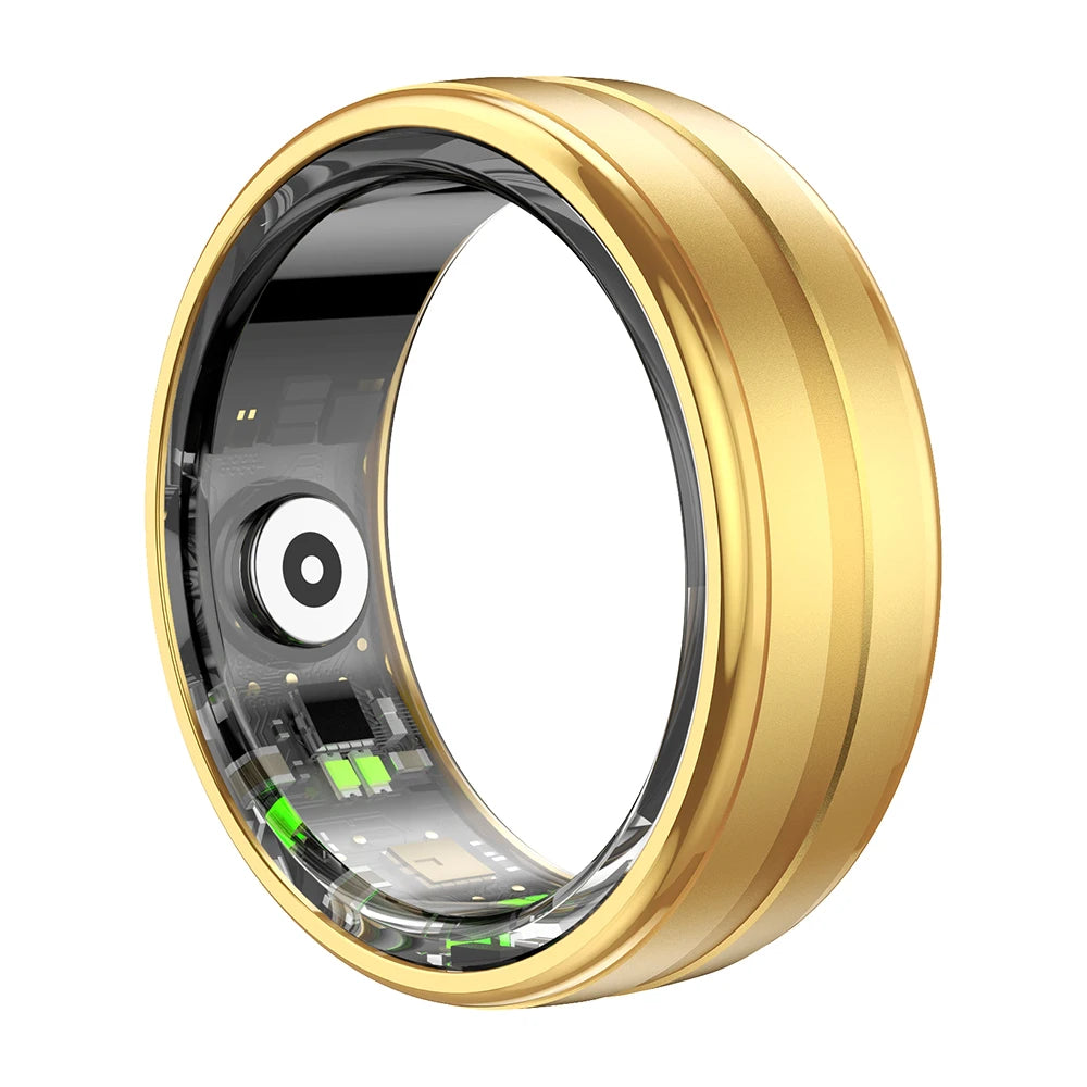 R06 Smart Ring for Men and Women - Heart Rate and Blood Oxygen Monitoring, IP68 & 5ATM Waterproof, Multi-Sport Mode