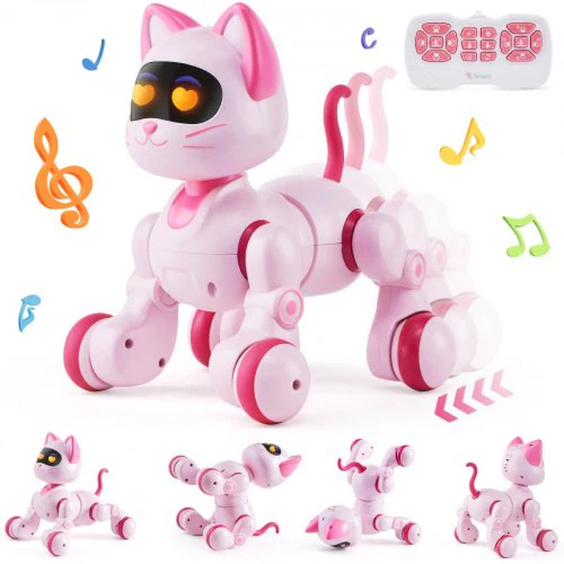 VEVOR Programmable Remote-Controlled Talking and Dancing Robot Cat Toy for Children