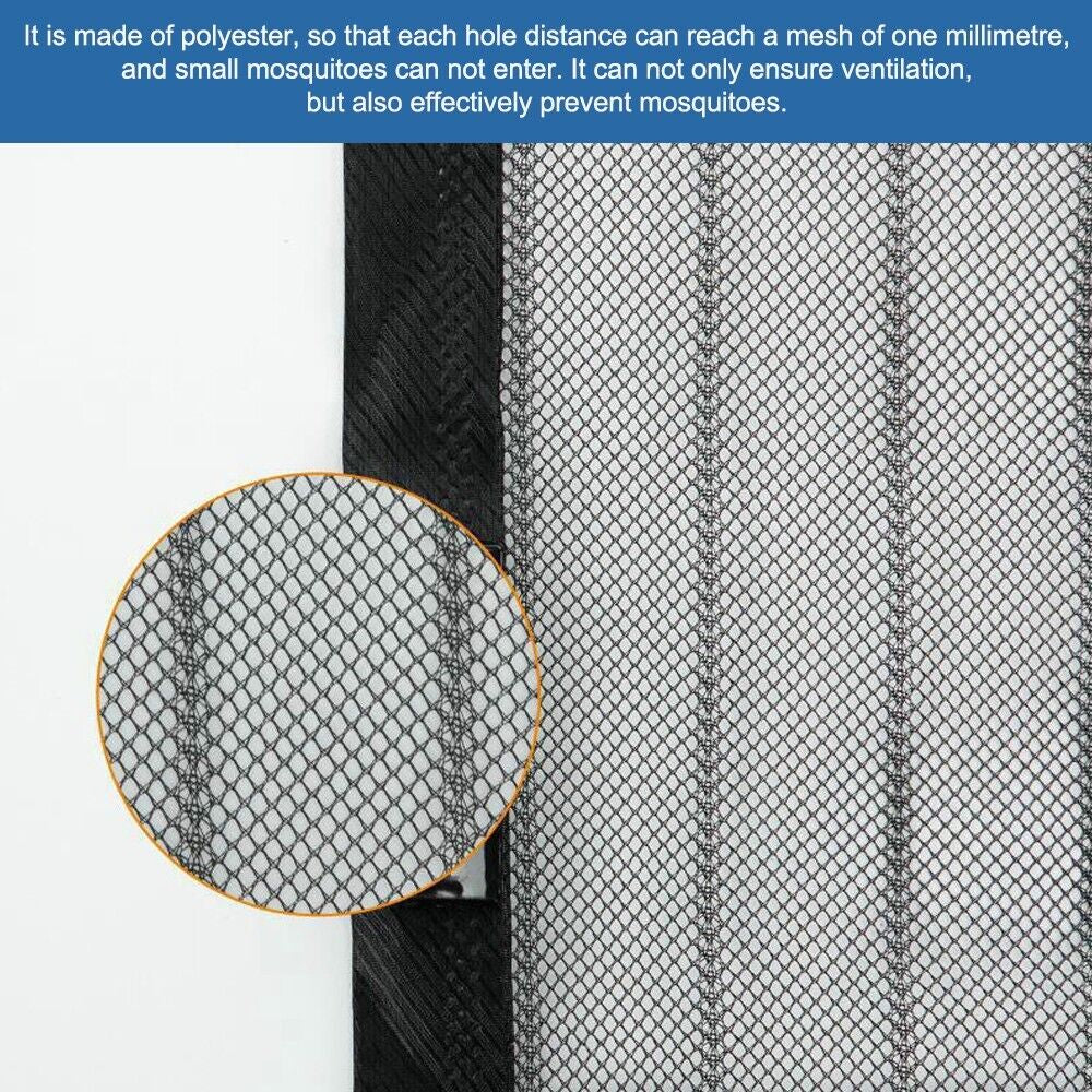 Heavy-Duty Magnetic Screen Door Mesh Curtain - Durable Mosquito Net for Hands-Free Access