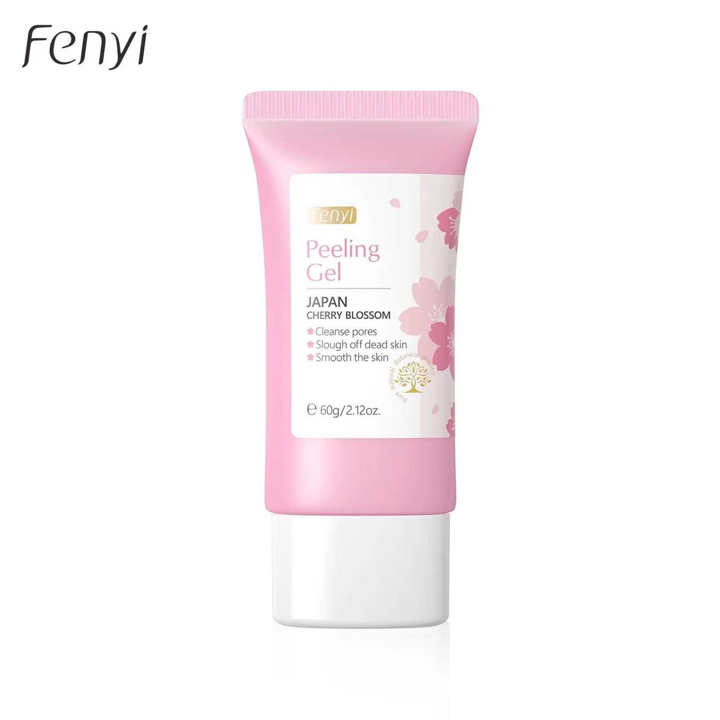 Sakura Deep Cleansing Exfoliating Gel for Skin Whitening and Moisturization - 60g Facial Scrub