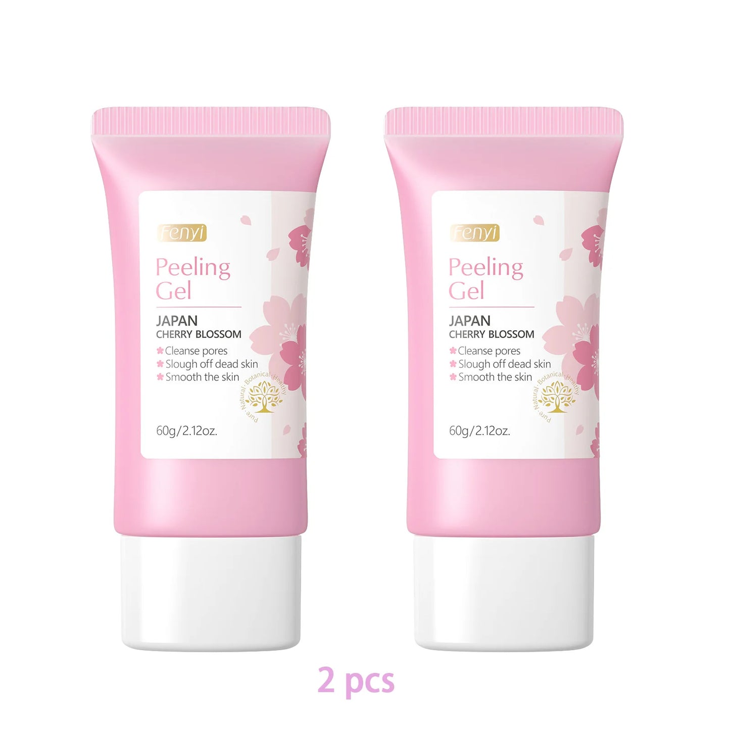 Sakura Deep Cleansing Exfoliating Gel for Skin Whitening and Moisturization - 60g Facial Scrub