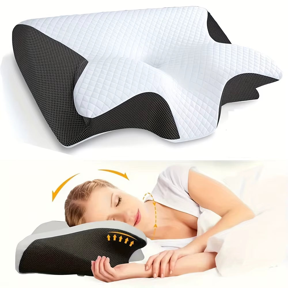 Ergonomic Cotton Snack Pillow with Comfortable Sleep Design, Soft and Lightweight for Side, Back, and Stomach Sleepers