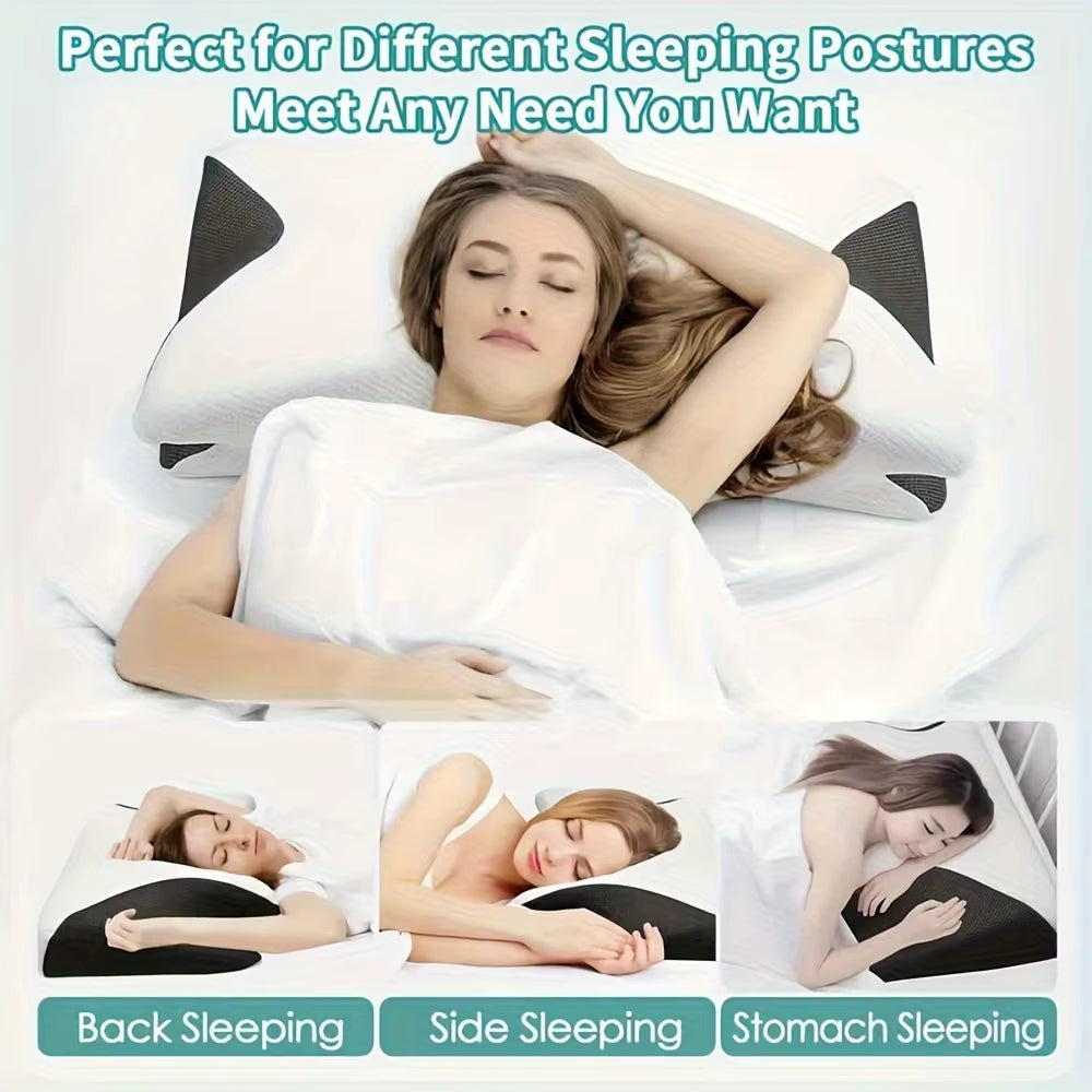 Ergonomic Cotton Snack Pillow with Comfortable Sleep Design, Soft and Lightweight for Side, Back, and Stomach Sleepers