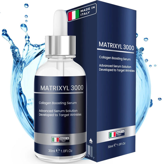 Matrixyl 3000 and Hyaluronic Acid Anti-Wrinkle Serum for Facial Collagen Enhancement