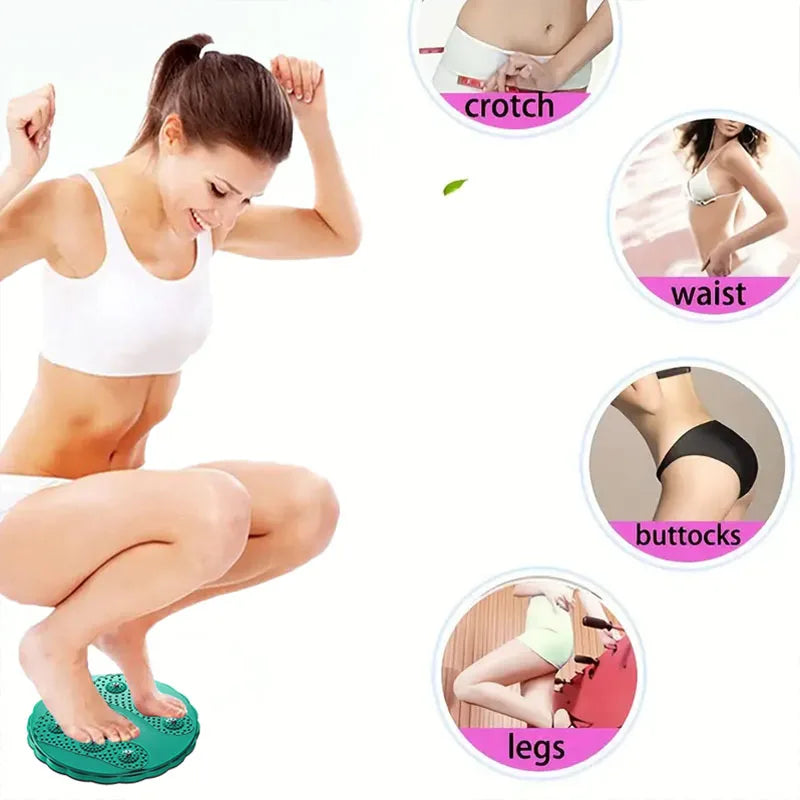Purple Waist Twister Disc, Waist Twist Board for Exercise Twisting Waist Disc with Counter Waist Twister for Women Belly Fat Body Shaping Fitness Twister Machine with Massage Foot Sole
