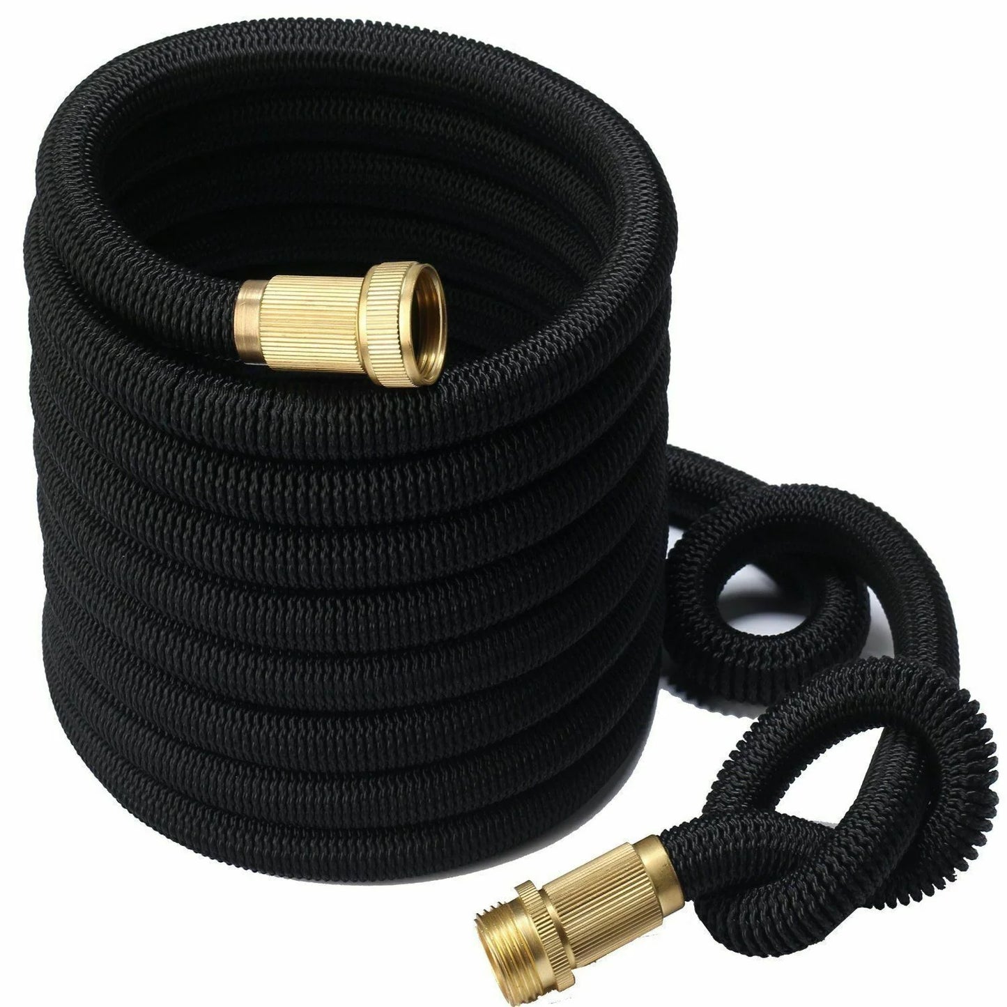 Deluxe Expandable Flexible Garden Hose - 25, 50, 75, 100FT - 4X Stronger Durability