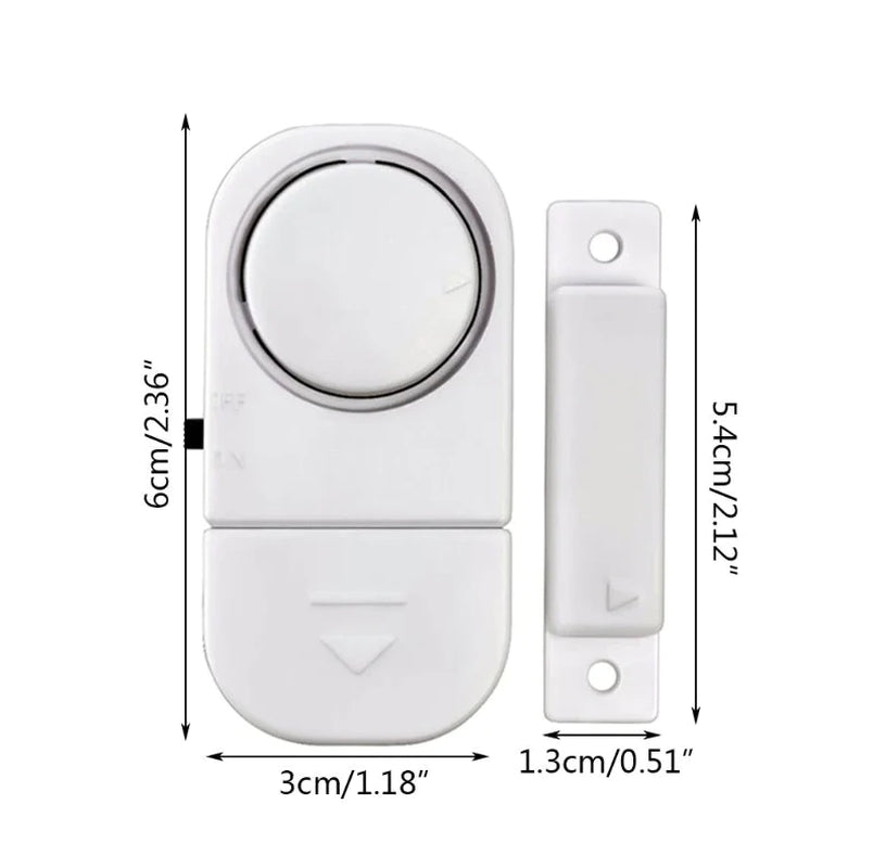 6-Piece Wireless Home Window and Door Burglar Security Alarm System with Magnetic Sensors