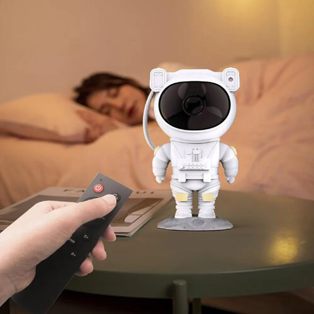 Astronaut Galaxy Starry Sky Projector Nightlight - USB Bedroom Table Lamp