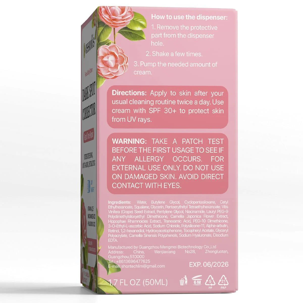 Advanced Dark Spot Corrector for Face, Body, Underarms, Knees, Elbows, and Sensitive Areas