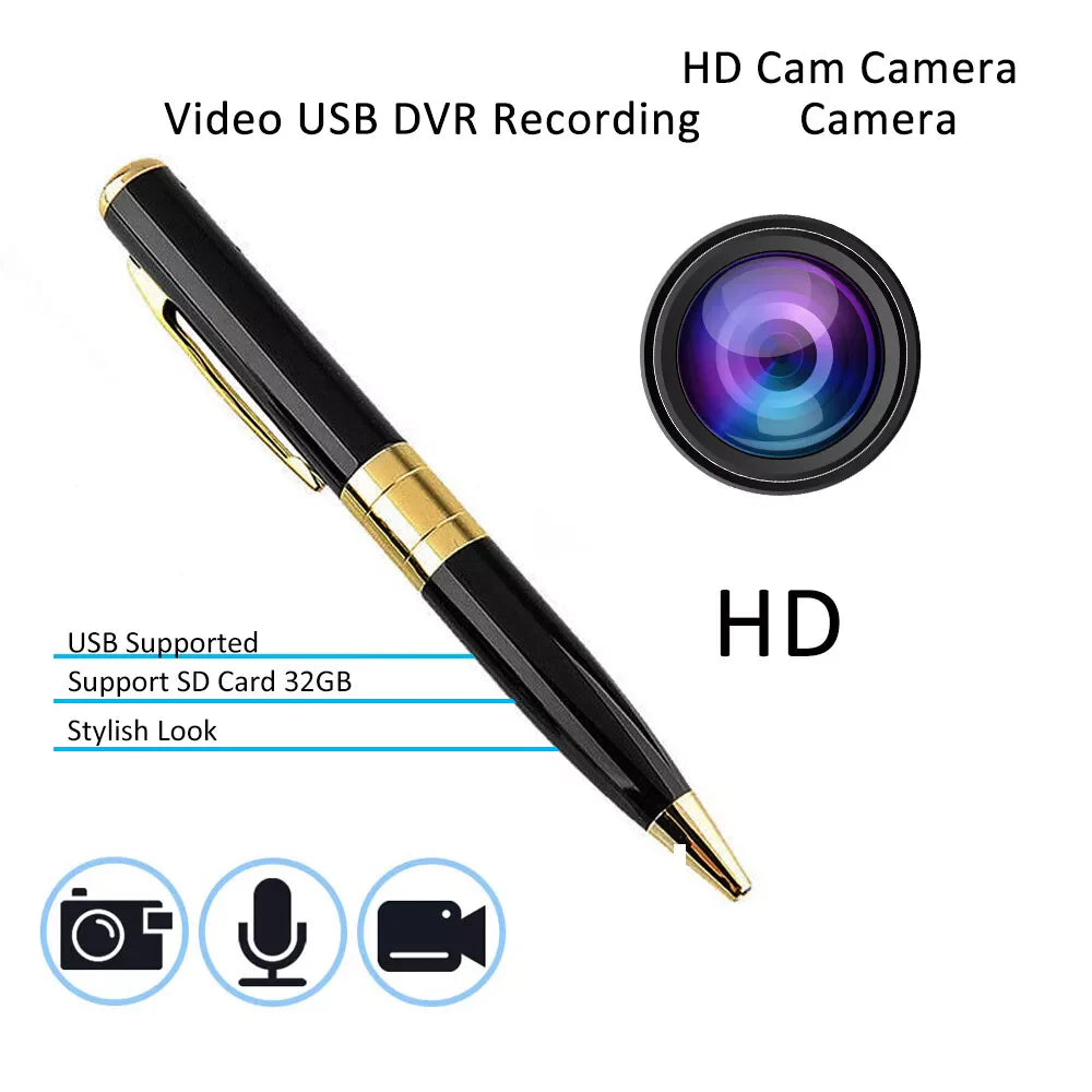 Mini Hidden Pen Camera with 1080P HD Audio Video Recording - Portable Security DVR USA